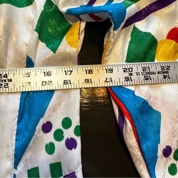 Vintage 60s SET ADKMO Geometric White Shapes Colorful Clown Hosuewife Abstract - Picture 11 of 13